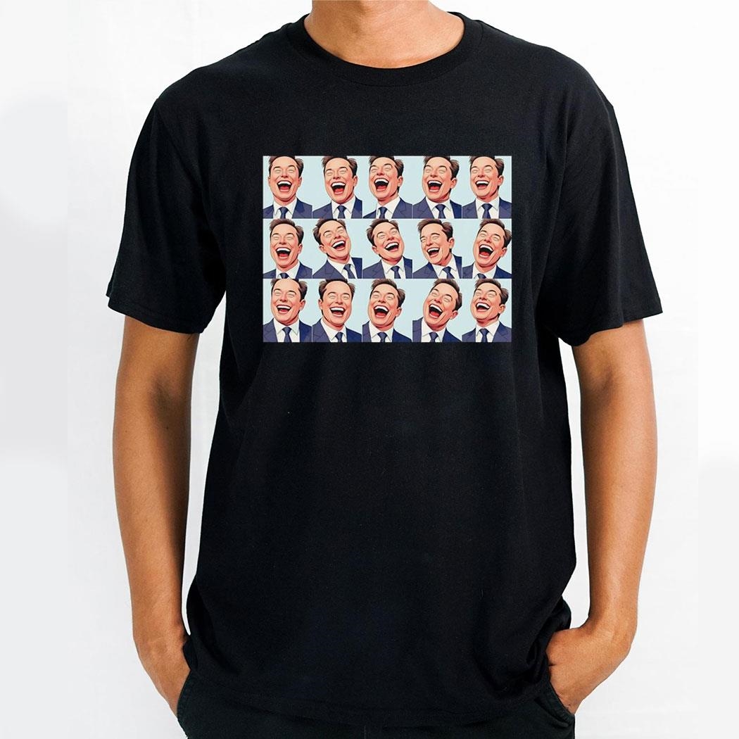 Elon Musk Smiling Emoji Shirt