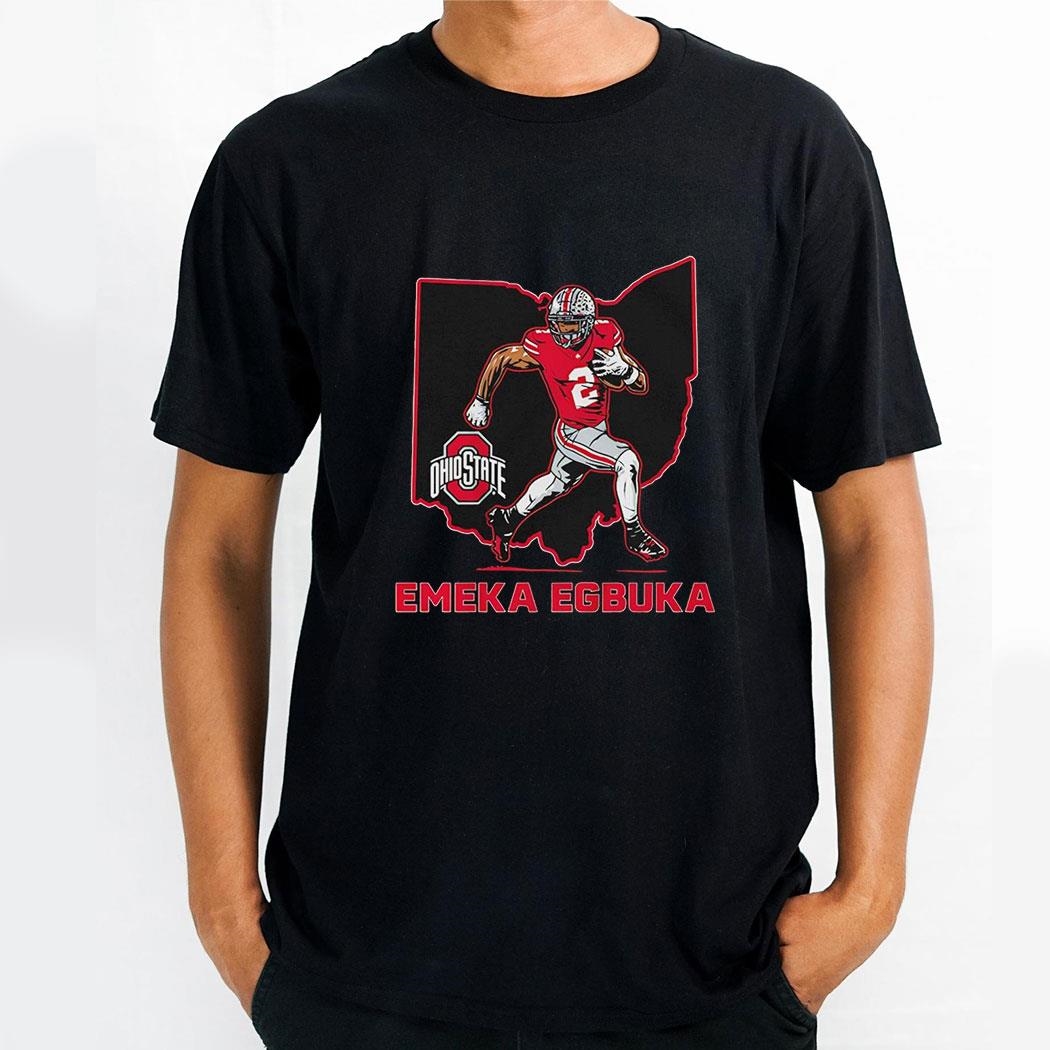 Emeka Egbuka Ohio State Buckeyes Football Cartoon Shirt