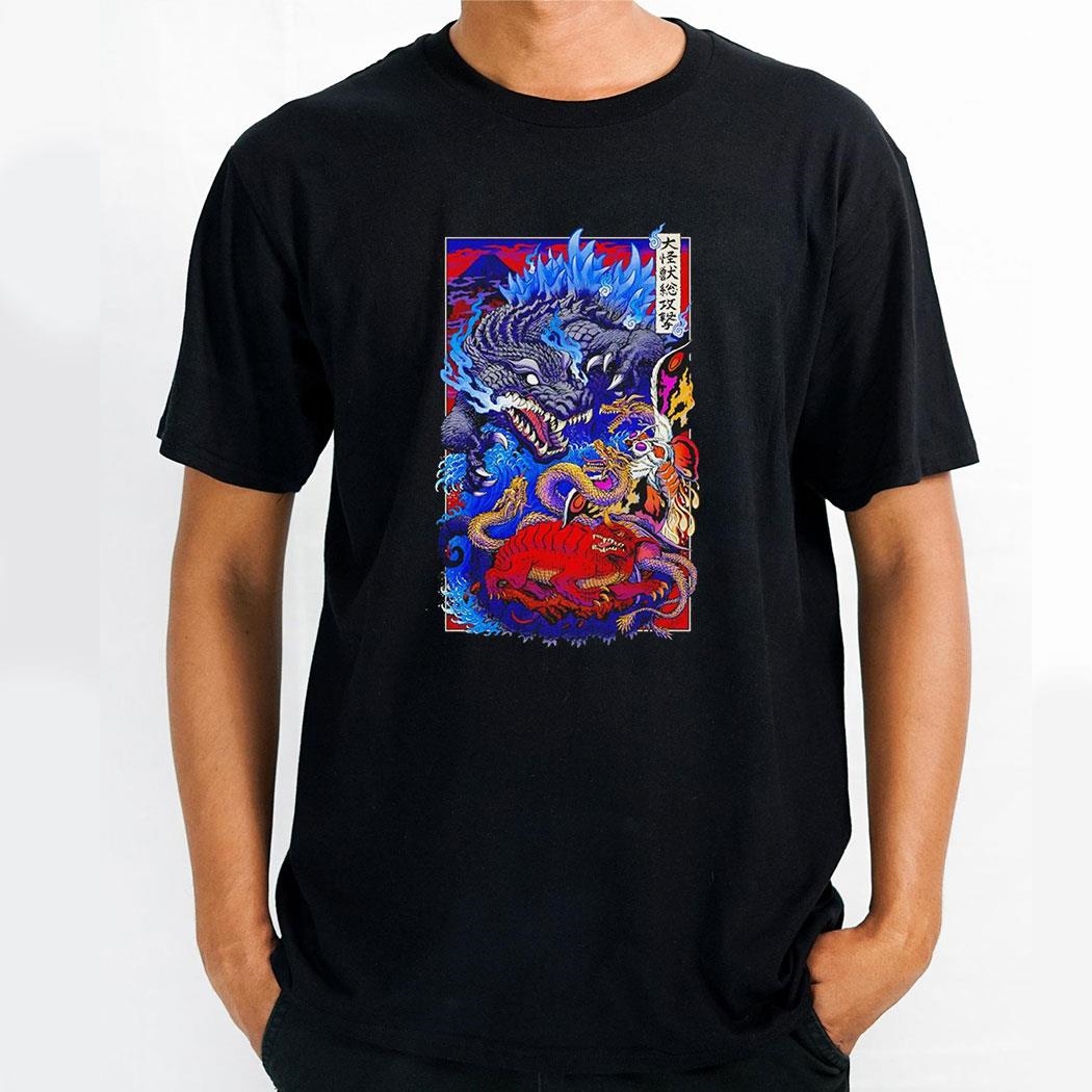 Godzilla Mothra And King Ghidorah Shirt