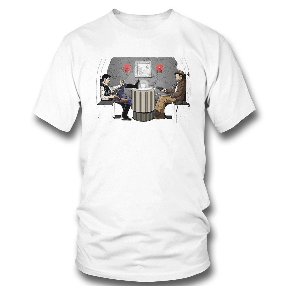 Han Solo And Indiana Jones Meet At Chalmuns Cantina Shirt