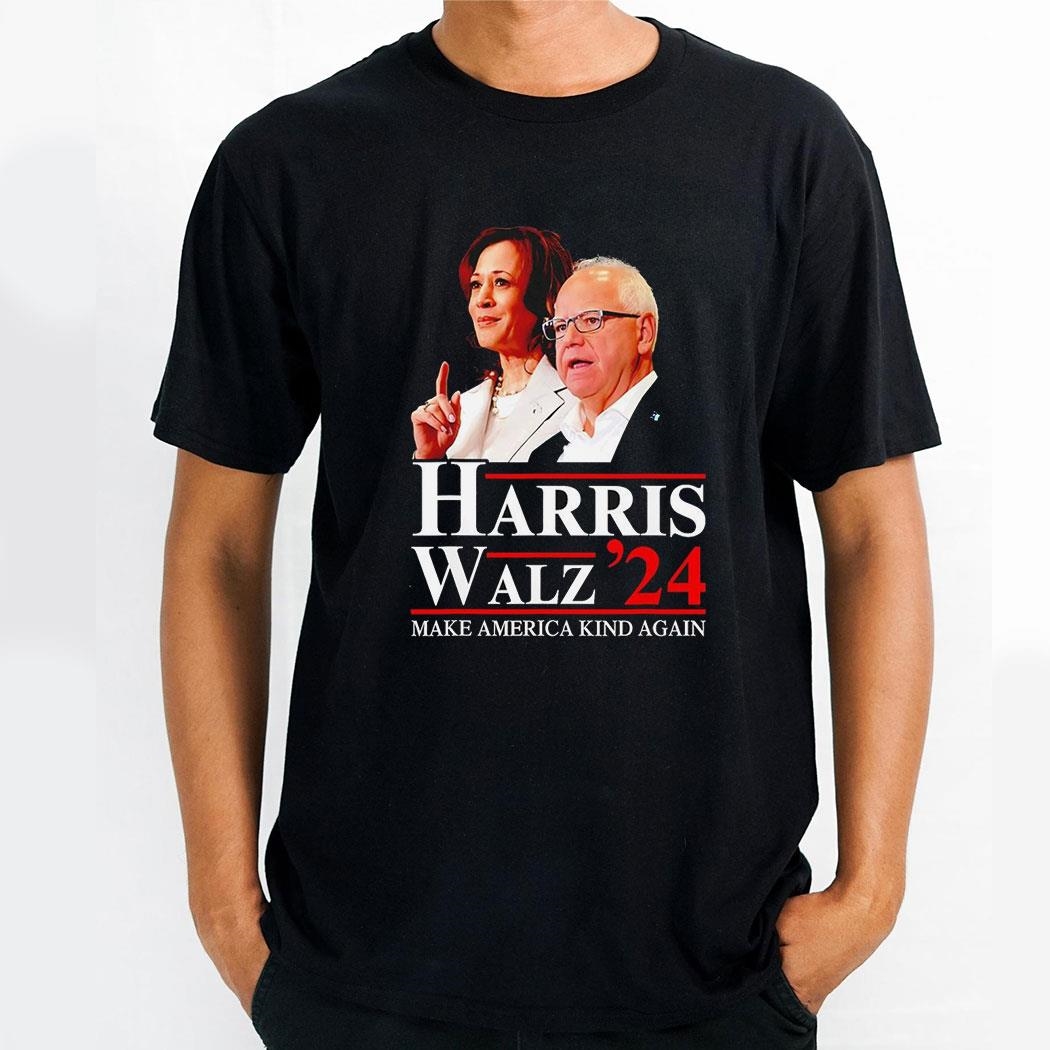 Harris Walz 2024 Make America Kind Again Portraishirt