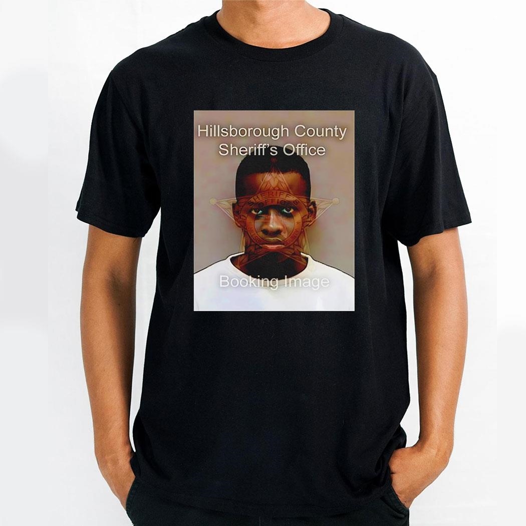 Jamanson Fremond Hillsborough County Sheriffs Office Booking Image Tee Shirt