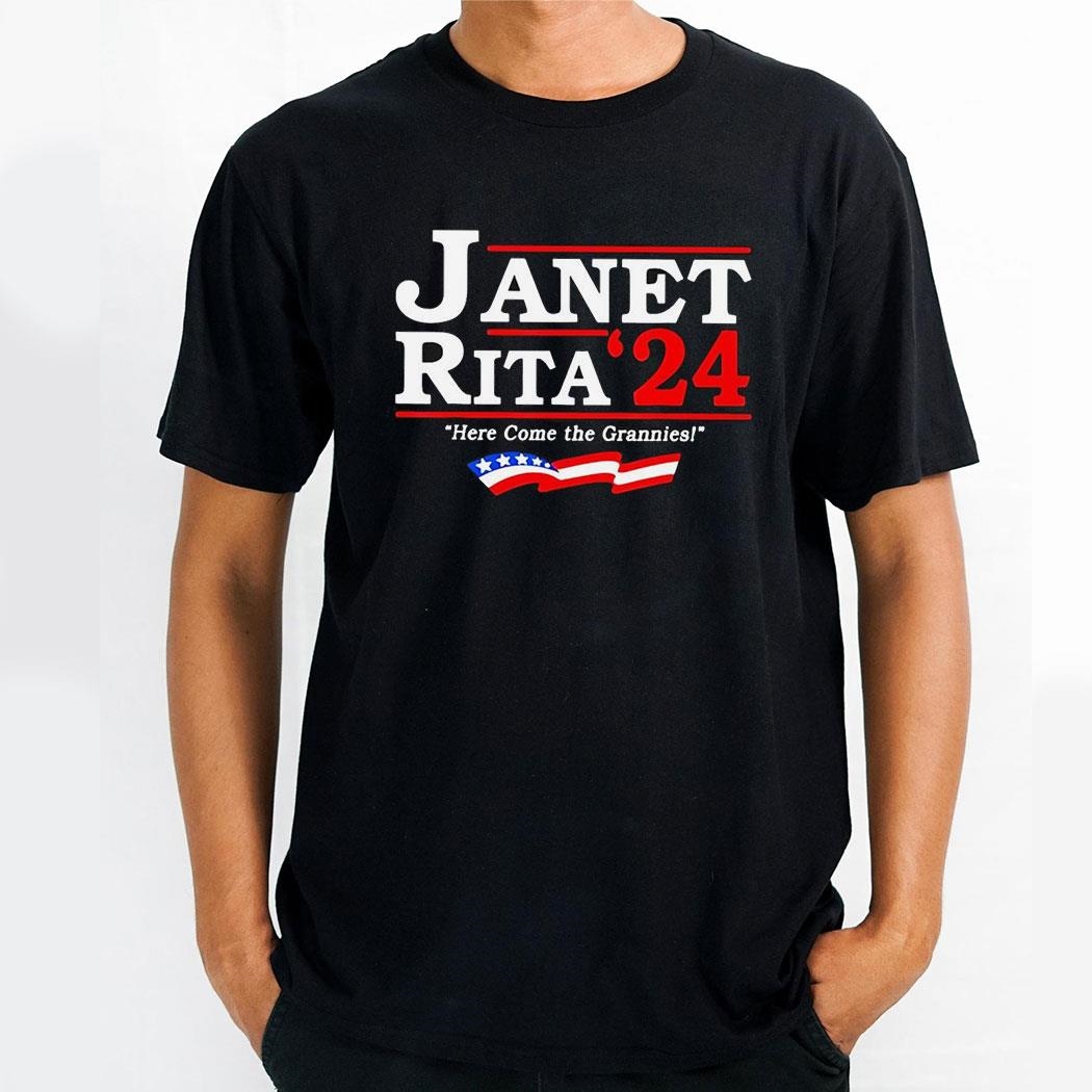 Janet Rita 2024 Here Come The Grannies Usa Shirt