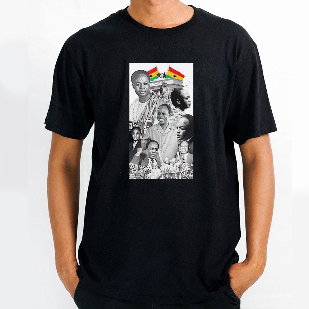 Kwame Nkrumah Ghanaian Flag Graphic Shirt