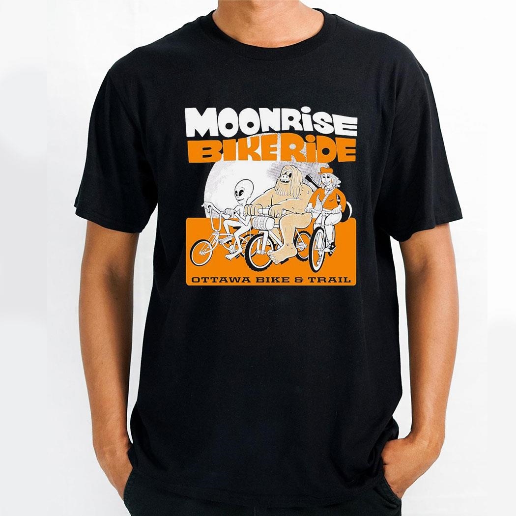 Moonrise Bike Ride Ottawa Bike And Trail Shirt