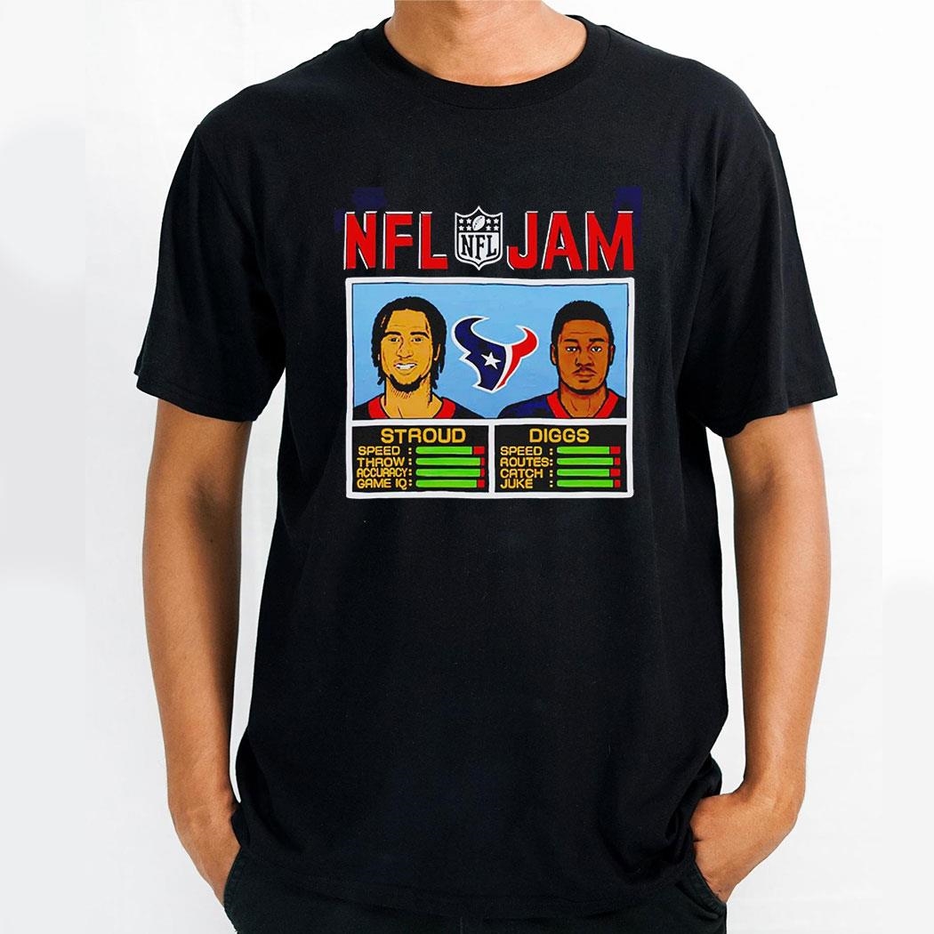 Nfl Jam Texans Stroud And Diggs Shirt Nfl Jam Texans Stroud And Diggs Shirt