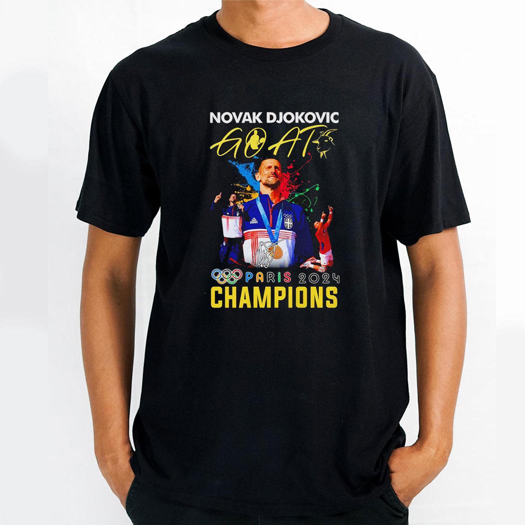 Novak Djokovic Olympic Paris 2024 Champions Shirt