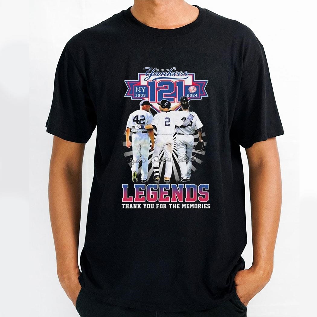 New York Yankees The Legends Of Baseball 1903 2024 Thank You For The Memories Shirt