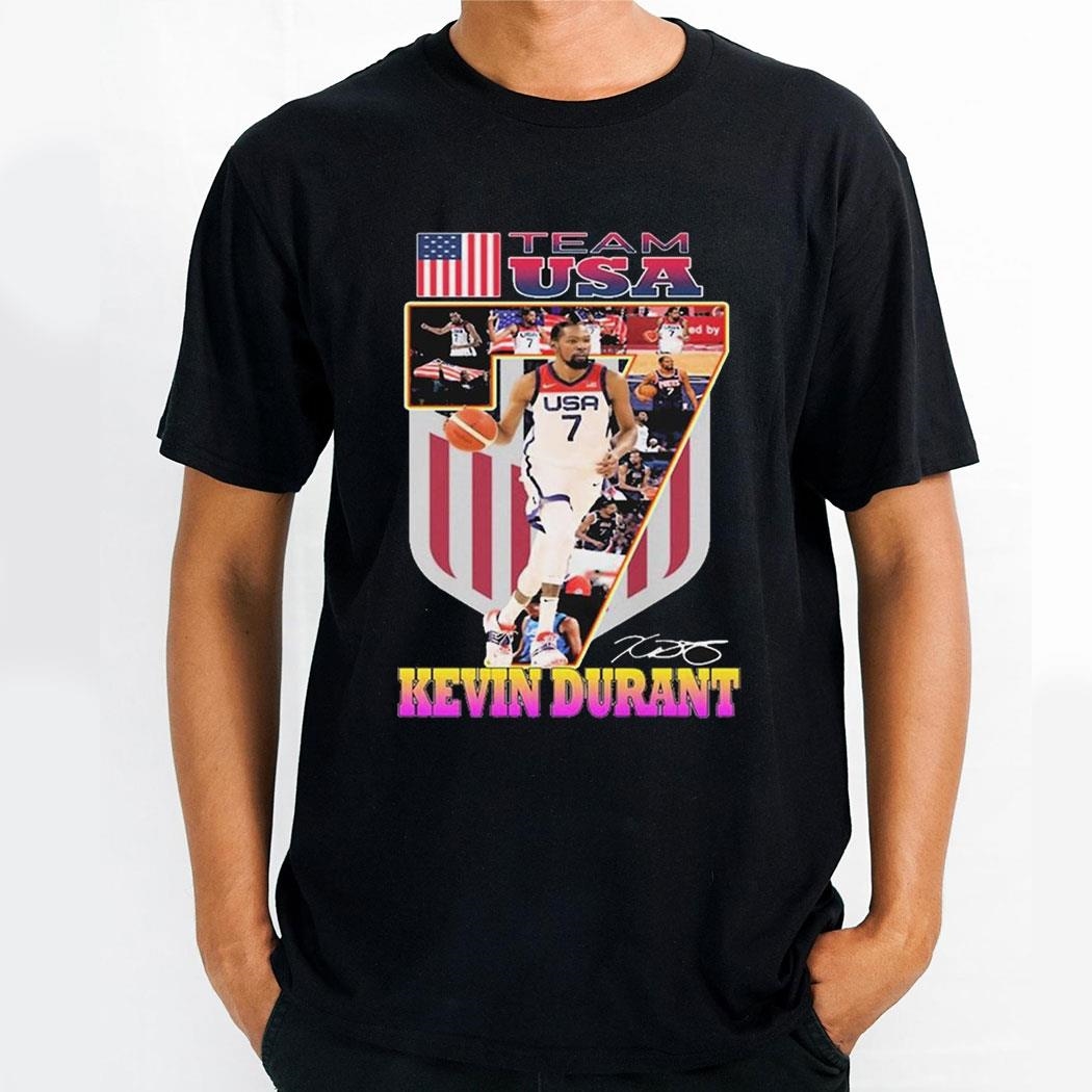 Team Usa Kevin Durant Basketball Graphics Design Signature Shirt