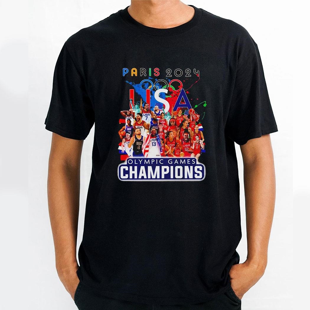 Paris 2024 Olympic Games Champions Usa Best Nation Shirt