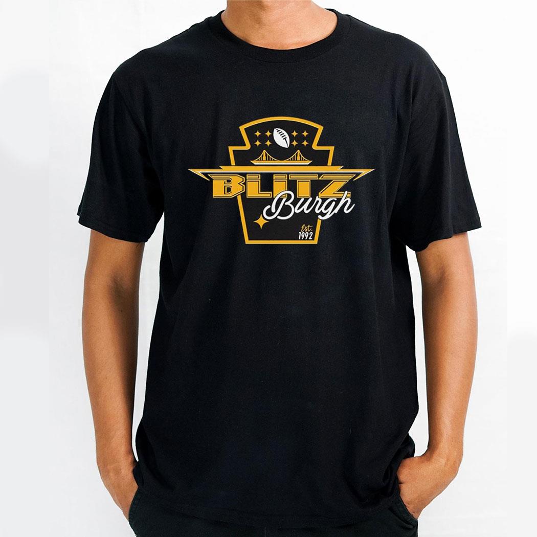 Pittsburgh Steelers Blitz Burgh 1992 Logo Shirt