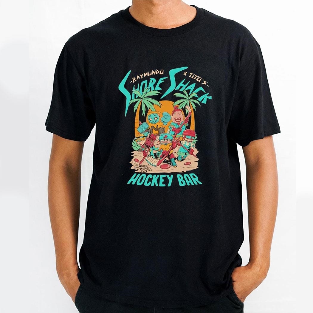 Raymundo And Titos Shore Shack Hockey Bar Cartoon Shirt
