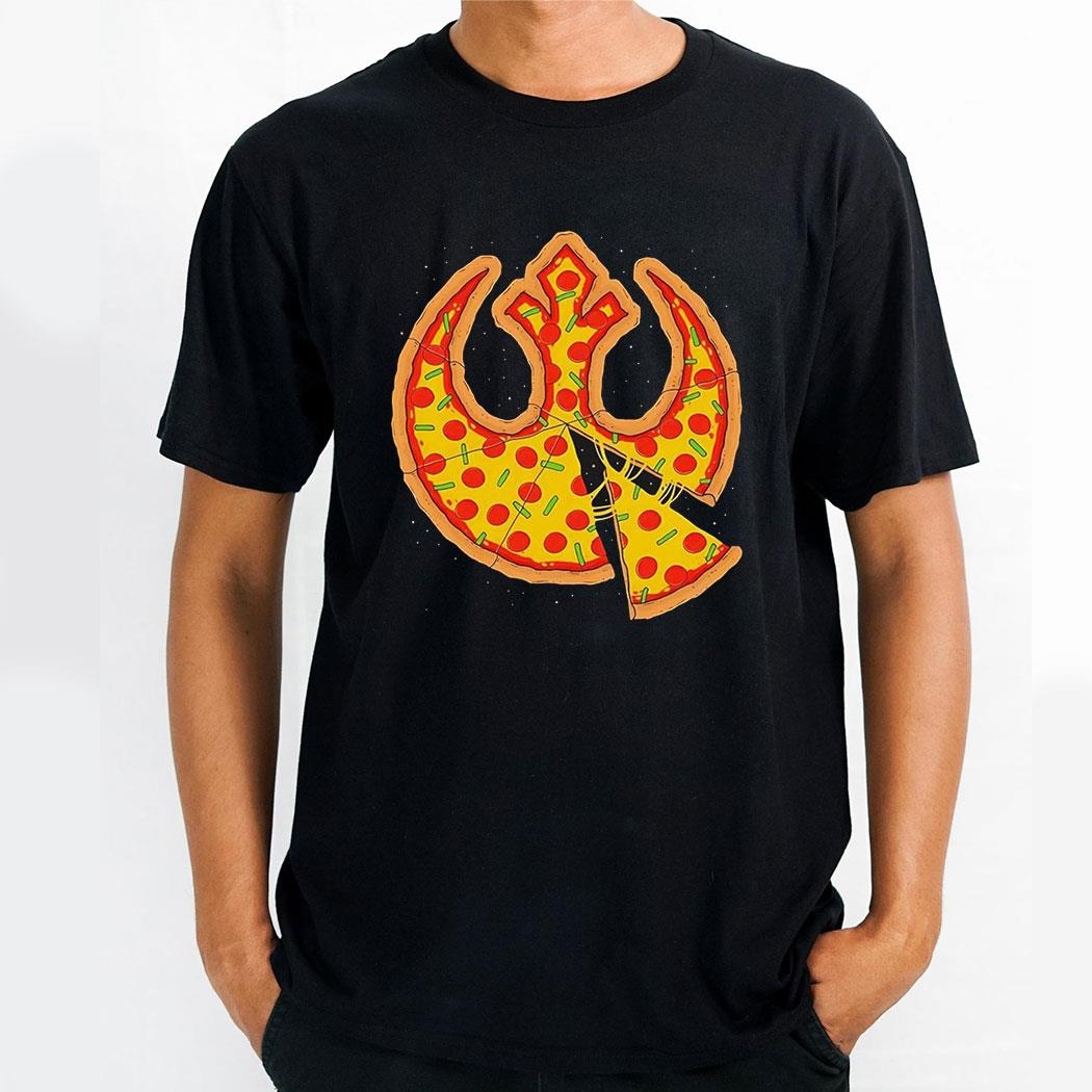 Rebel Pizza Bringing Together My Two Loves Pizza And The Rebel Alliance Logo Shirt
