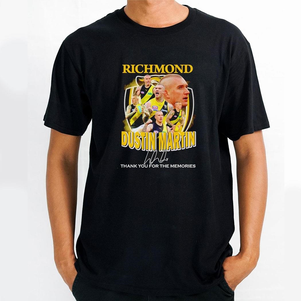 Richmond Dustin Martin Thank You For The Memories Signature Shirt