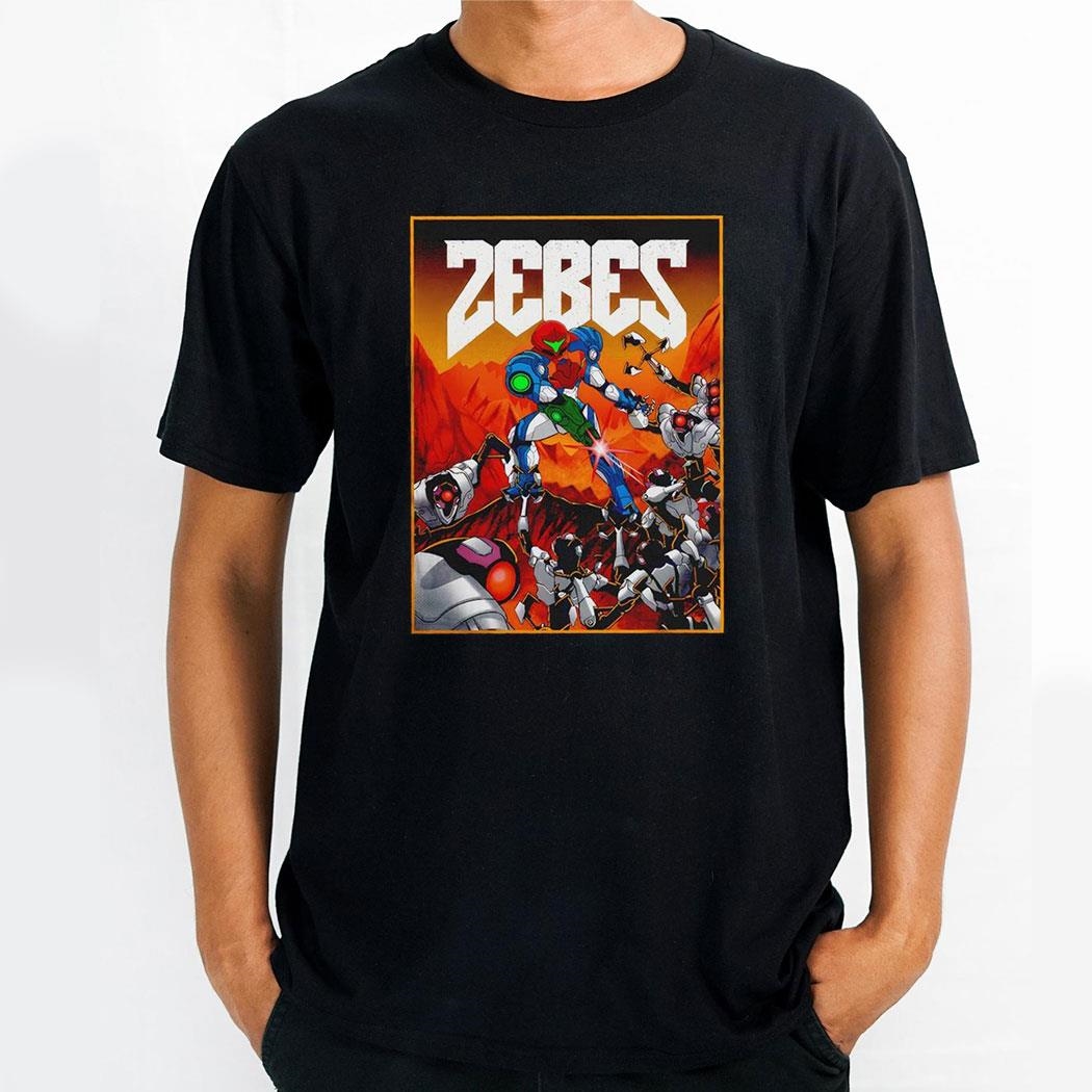 Rip And Tear Metroid In The Style Of Doom Shirt