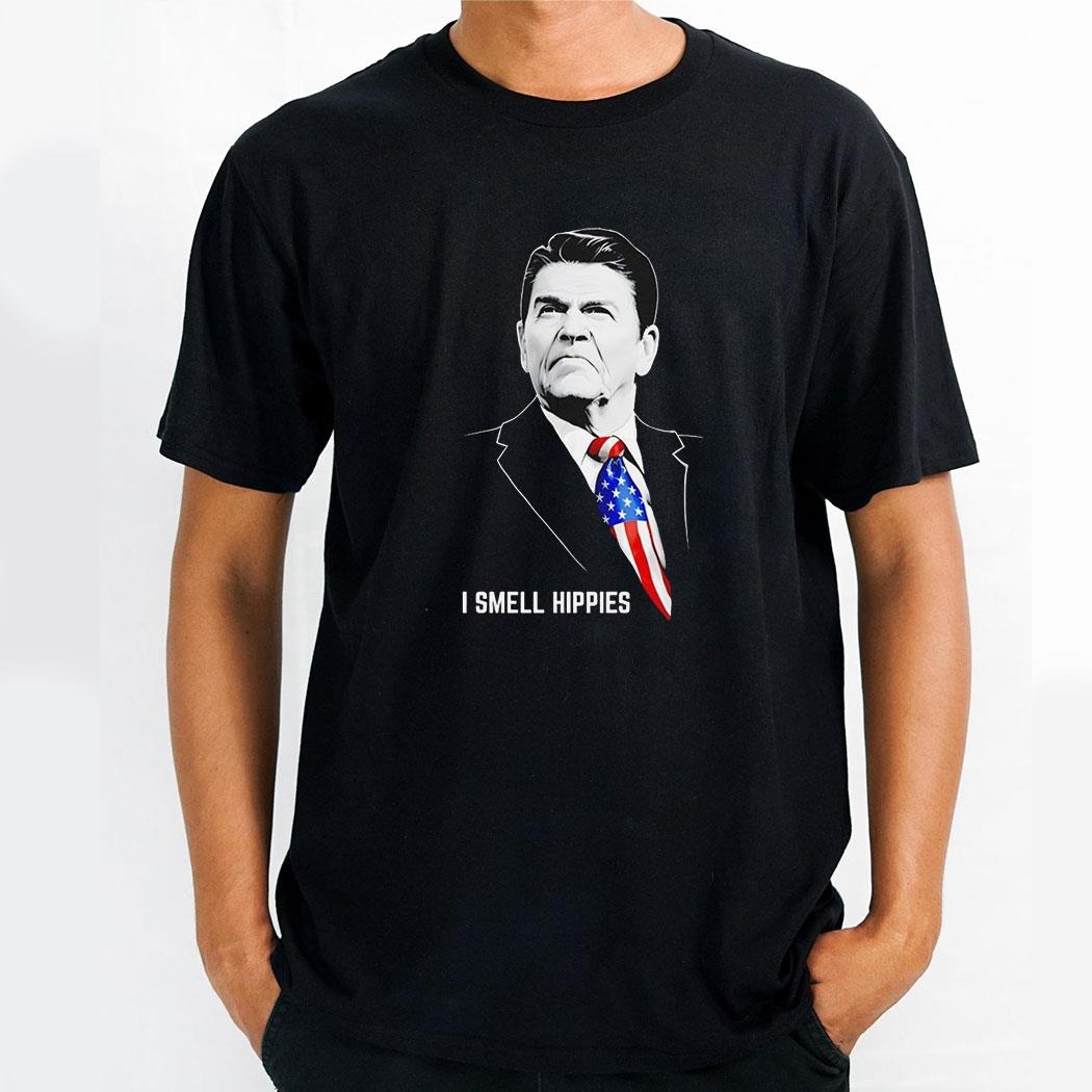 Ronald Reagan I Smell Hippies Shirt