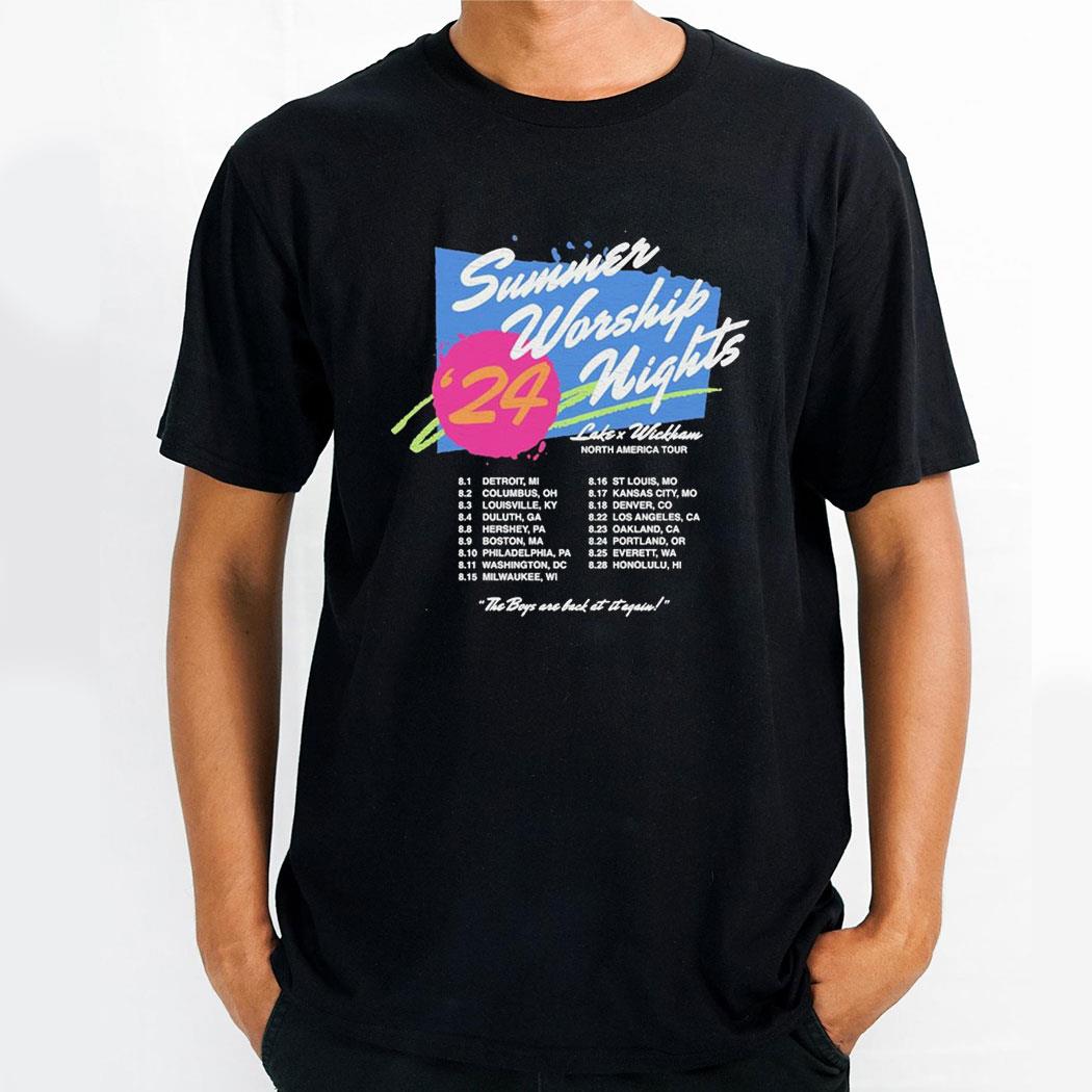 Summer Worship Nights 24 Retro Summer Lake X Wickham Shirt