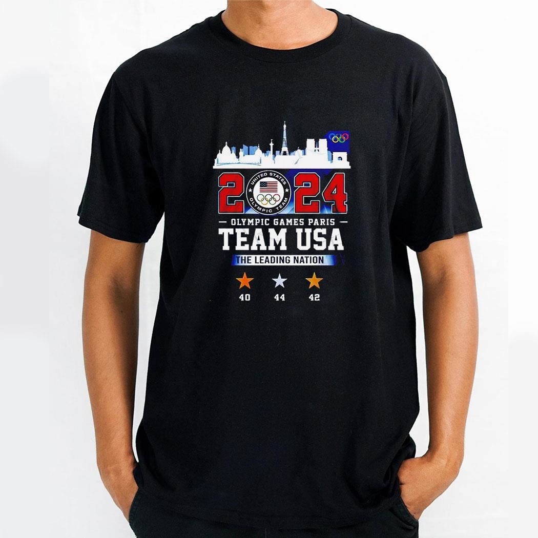 Team Usa 2024 United States Olympic Games Paris The Leading Nation Shirt