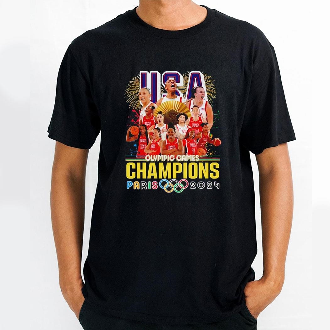 Team Usa Is The Champions Of 2024 Paris Olympic Games Shirt