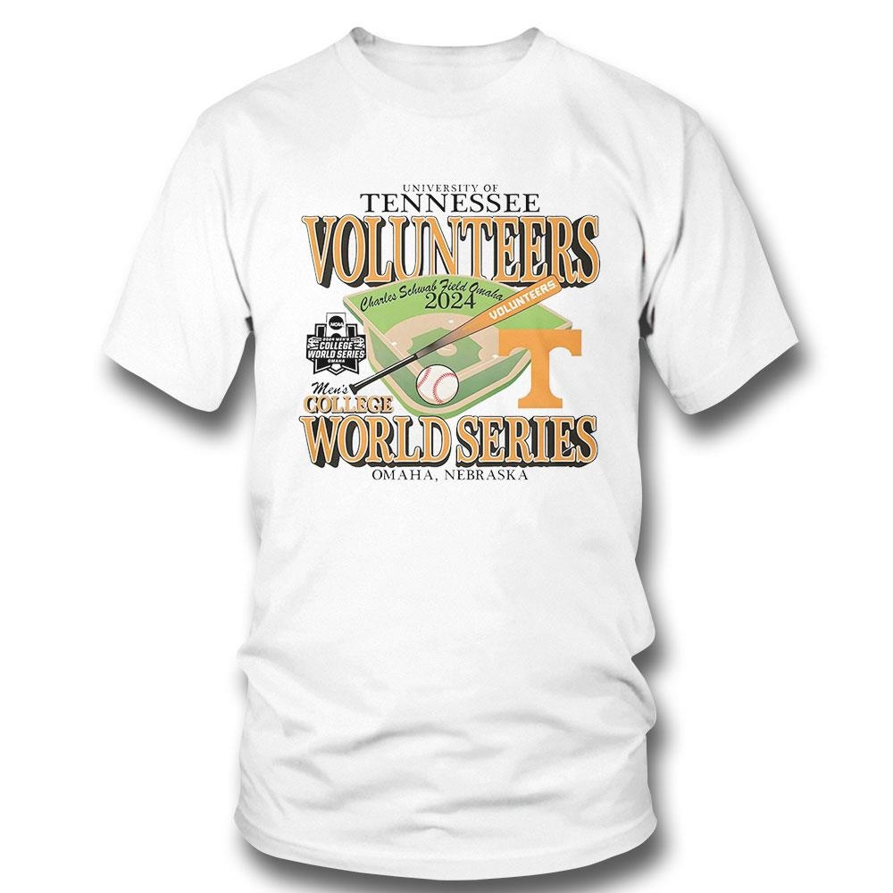 Tennessee Volunteers Charles Schwab Field Omaha 2024 Mens College World Series Shirt