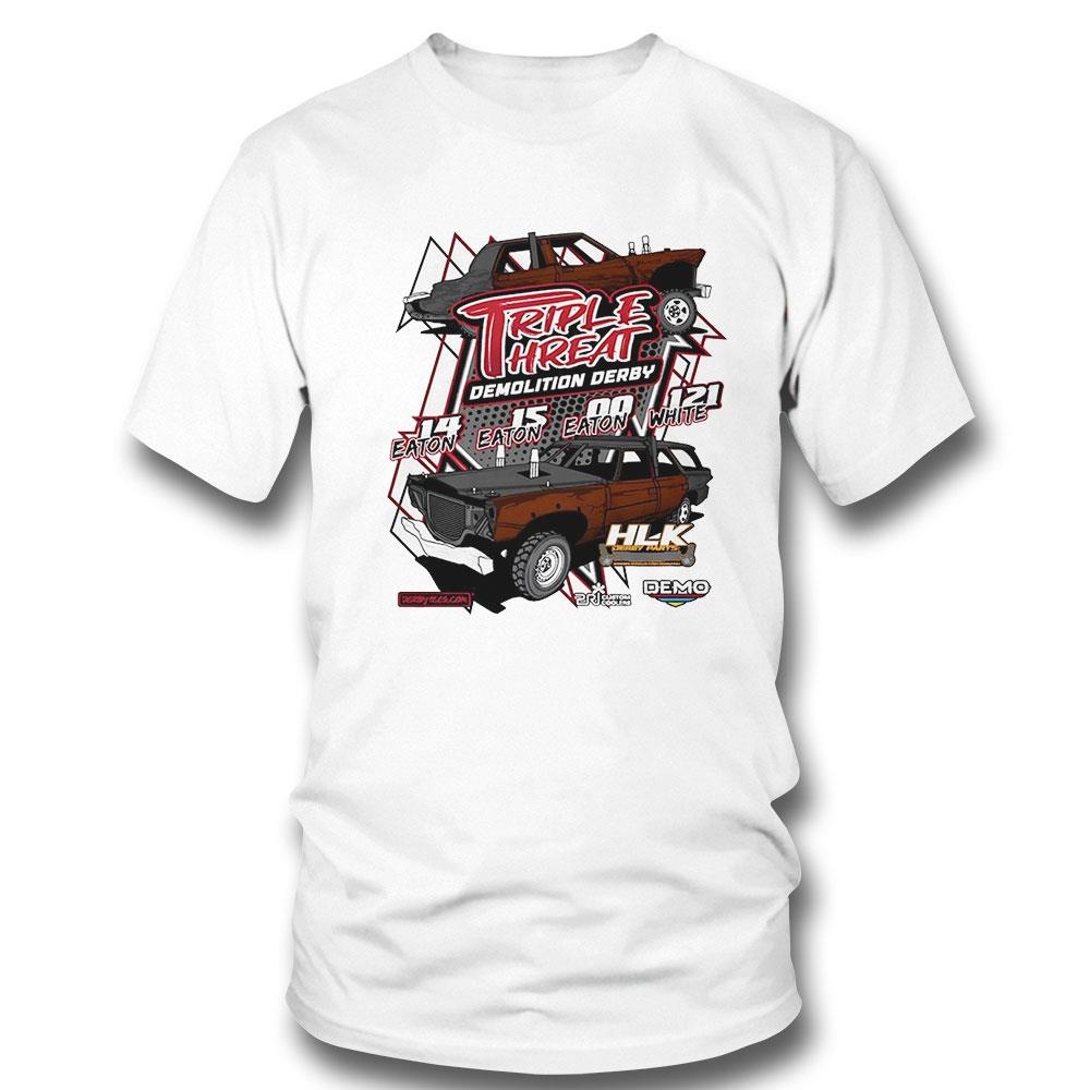 Triple Threat Demolition Derby Racing Graphic Shirt