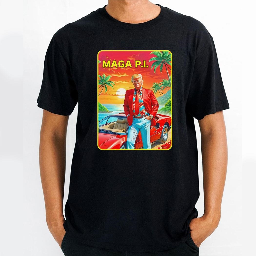 Trump Maga Pi Style Magnum Pi Shirt