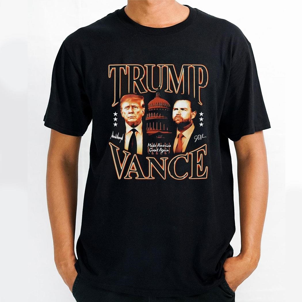 Trump Vance 2024 Signature Make America Great Again Shirt