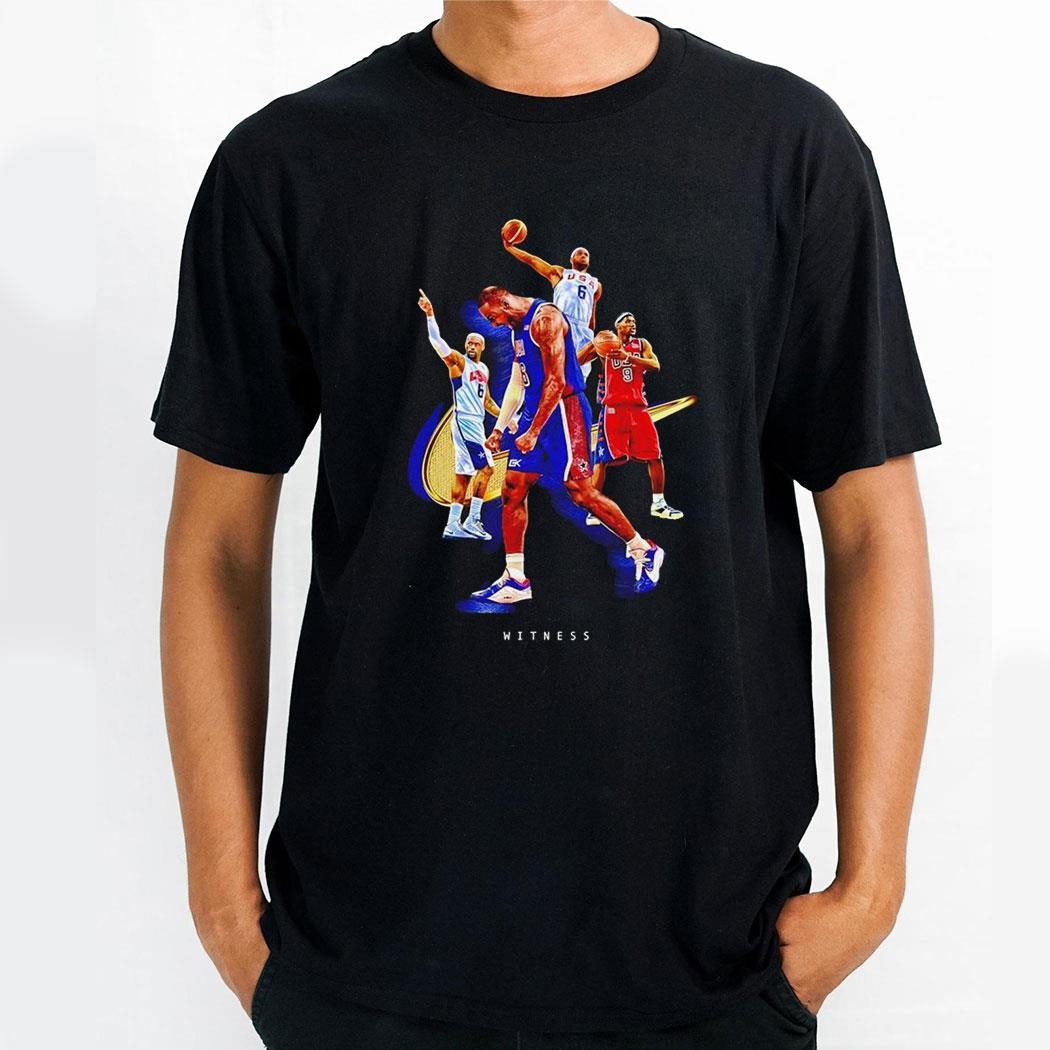 Usa Basketball Mens National Team Lebron James Witness Goashirt