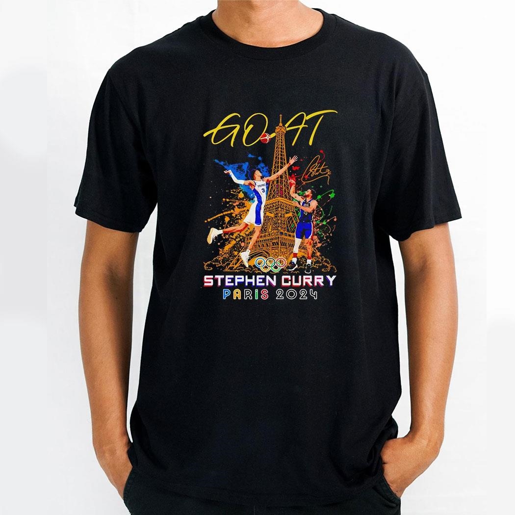Usa Basketball Player Stephen Curry 2024 The Goat Olympic Shirt