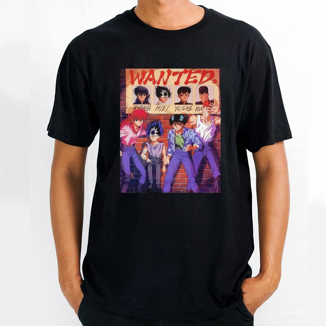 Yu Yu Hakusho Wanted 1992 Shirt