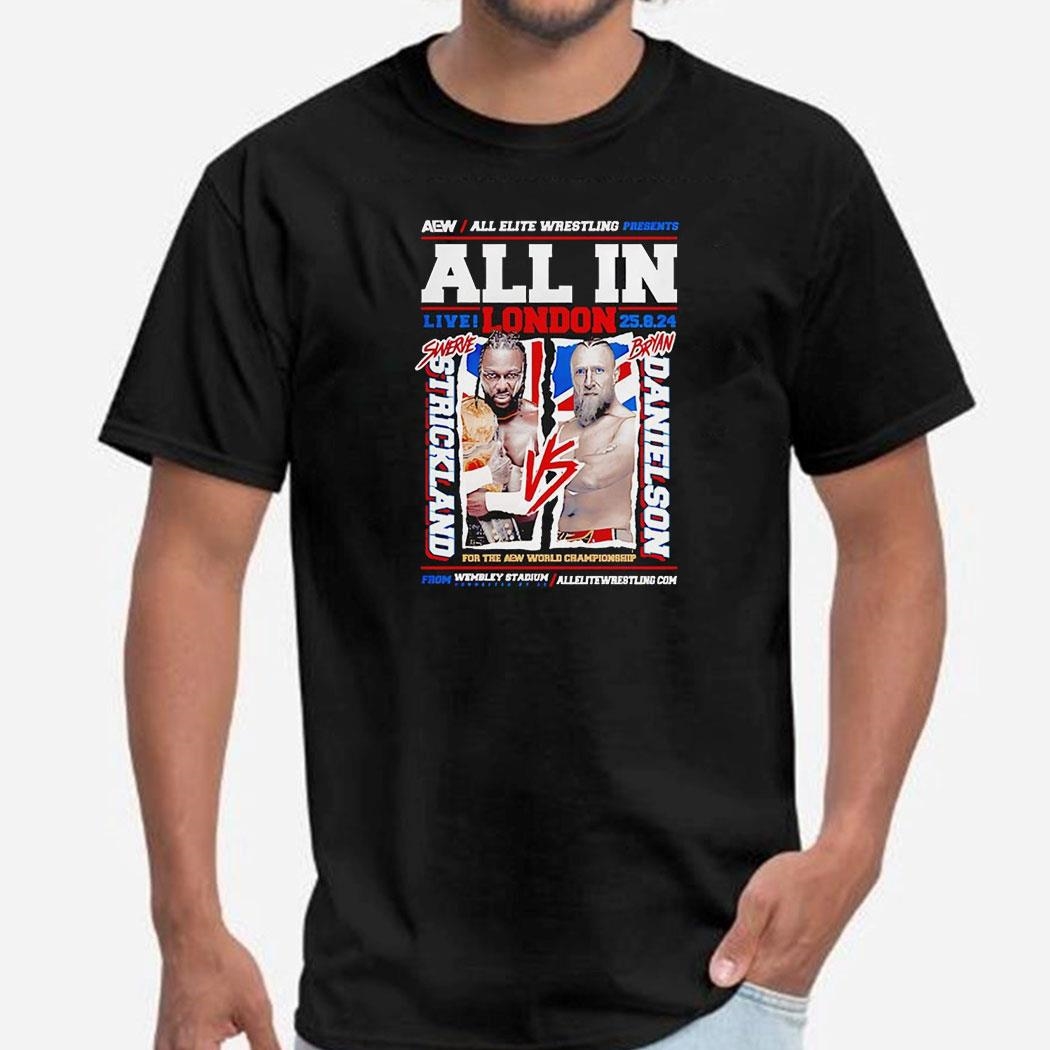 Aew All Elite Wrestling Presents All In Live London 2024 Matchup Mjf Vs Will Ospreay Shirt