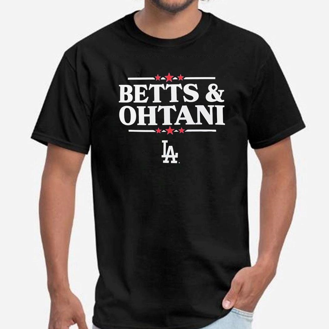 Betts And Ohtain Los Angeles Dodgers Logo Shirt