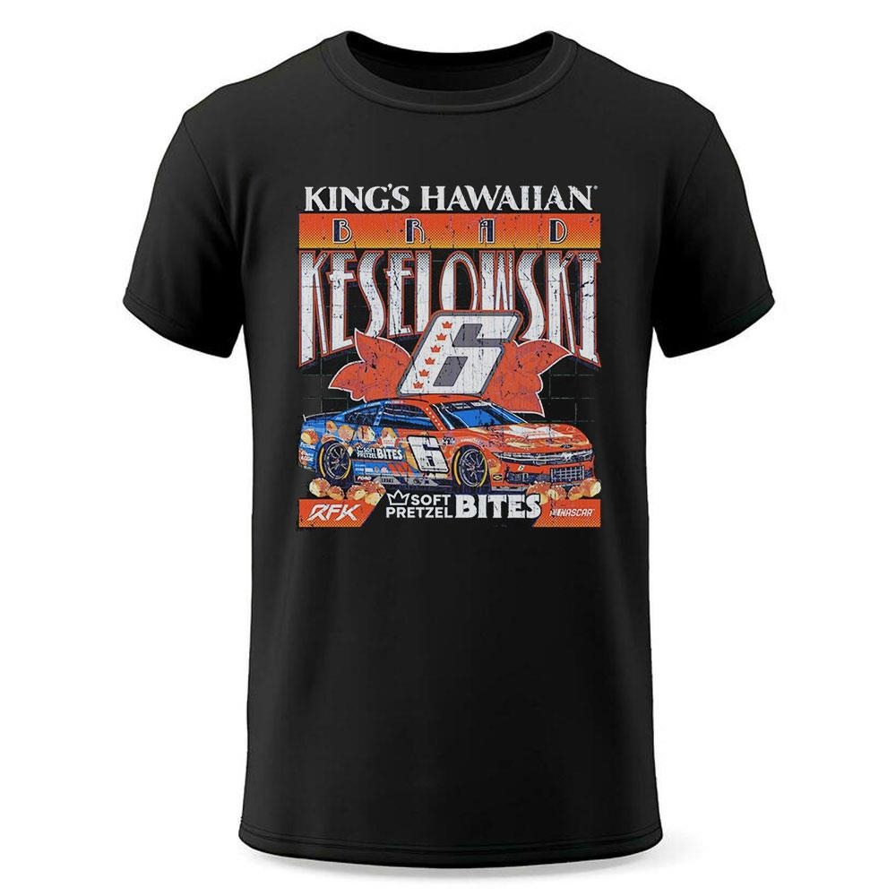 Brad Keselowski Kings Hawaiian Soft Pretzel Bites Car Shirt Brad Keselowski Kings Hawaiian Soft Pretzel Bites Car Shirt