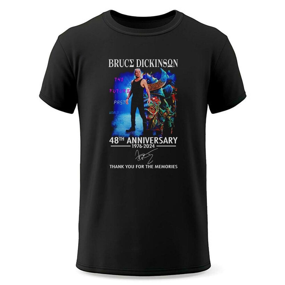 Bruce Dickinson 48th Anniversary 1976 2024 Thank You For The Memories Shirt Bruce Dickinson 48th Anniversary 1976 2024 Thank You For The Memories Shirt