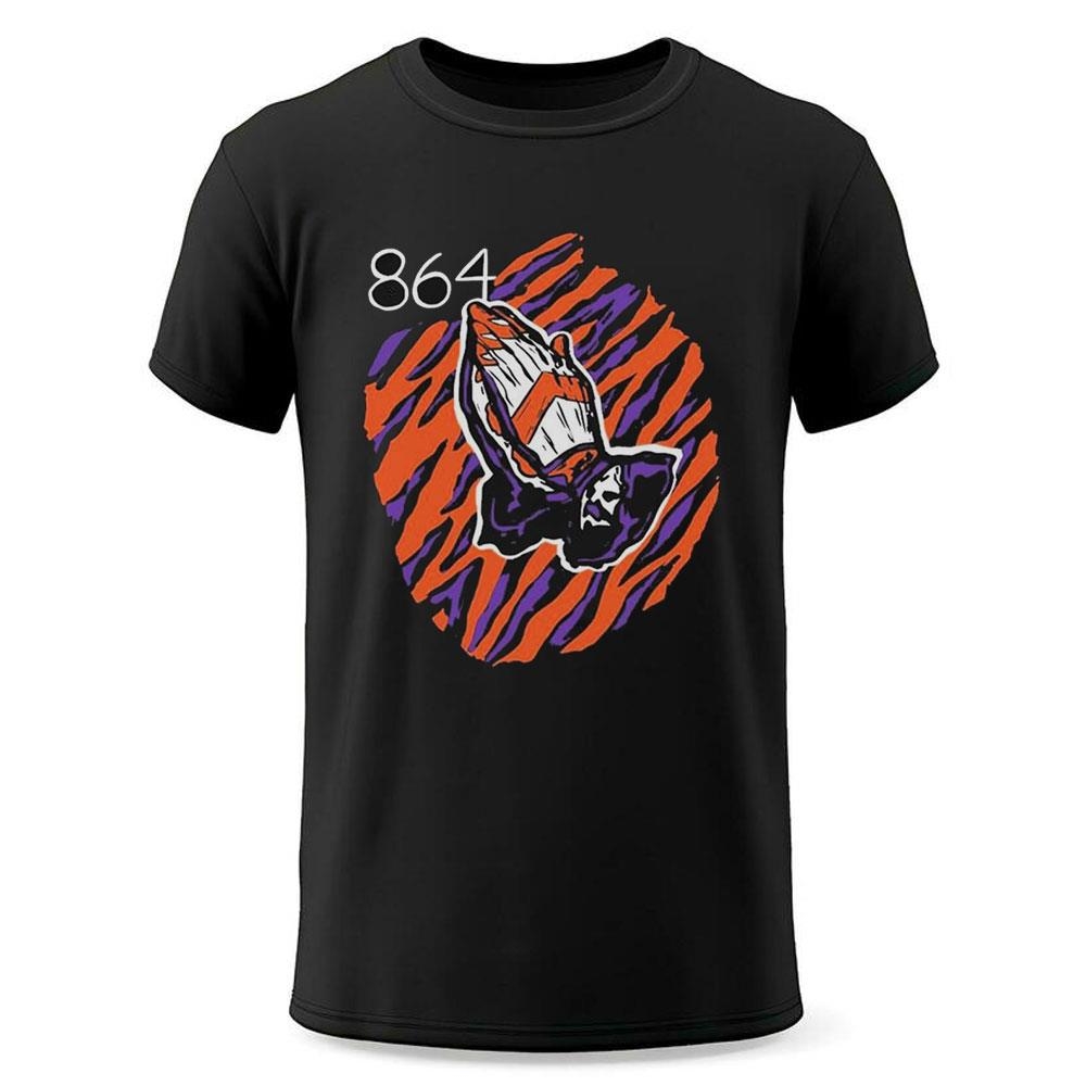 Clemson Tigers Praying Hands 864 Football Shirt Clemson Tigers Praying Hands 864 Football Shirt