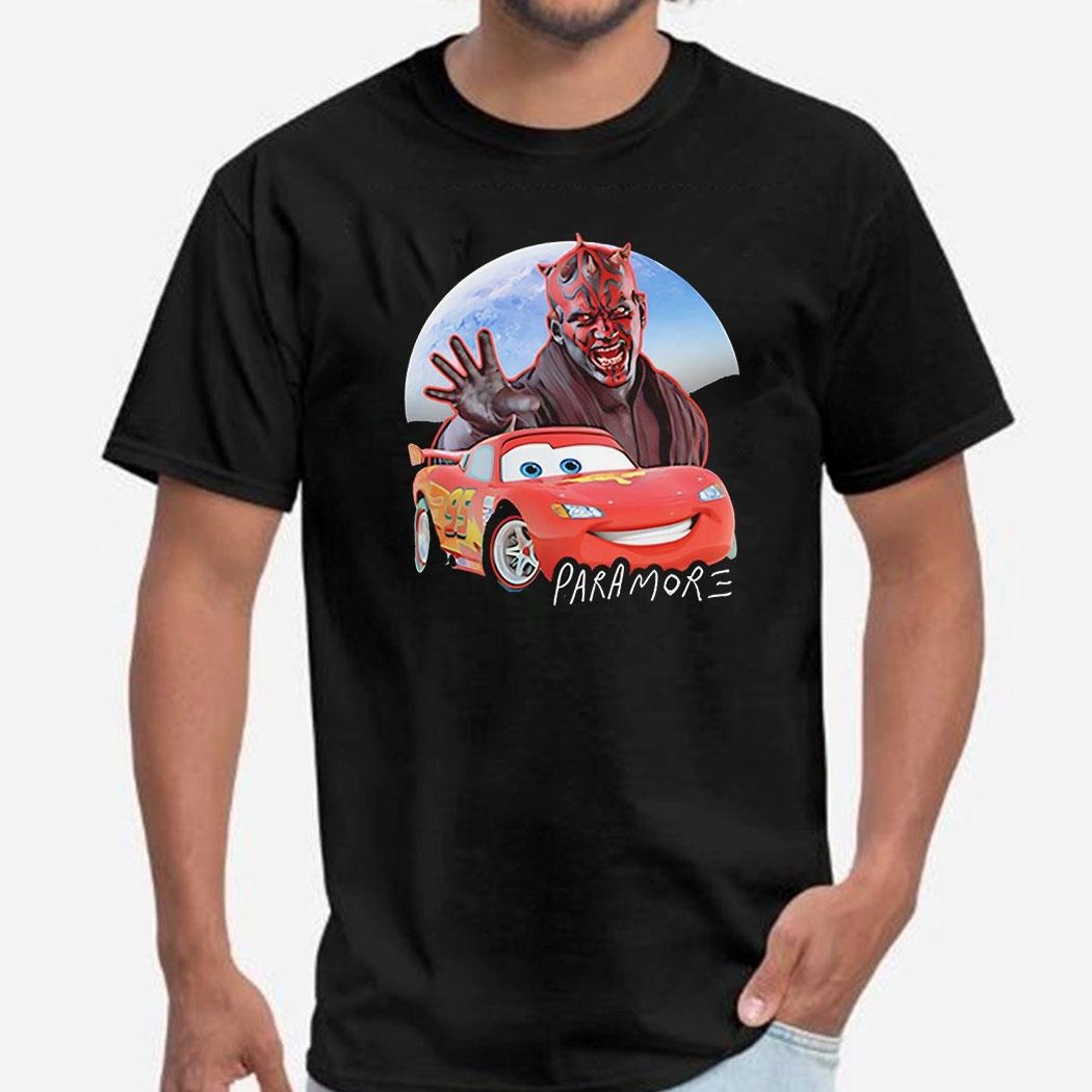 Darth Maul And Lightning Mcqueen Paramore Shirt