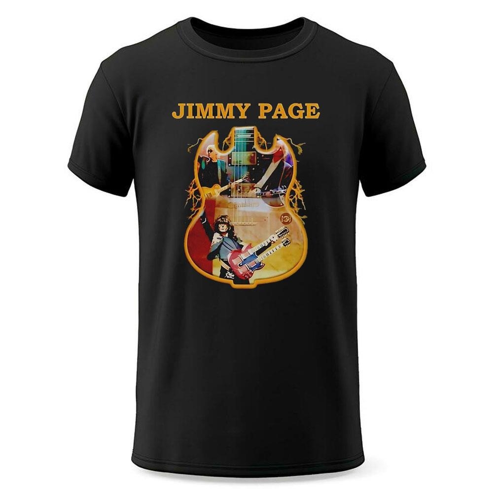 Jimmy Page Guitar Lightning Shirt Jimmy Page Guitar Lightning Shirt