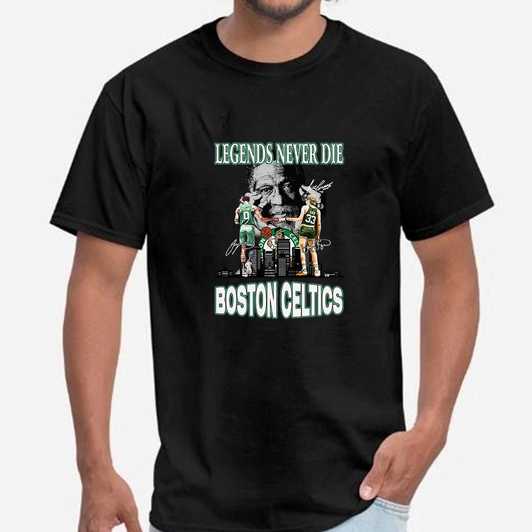Legends Never Die Jayson Tatum And Larry Bird Boston Celtics Signatures Shirt Legends Never Die Jayson Tatum And Larry Bird Boston Celtics Signatures Shirt