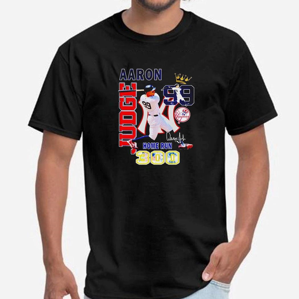 New York Yankees Baseball Aaron Judge No99 Home Run 300 Shirt