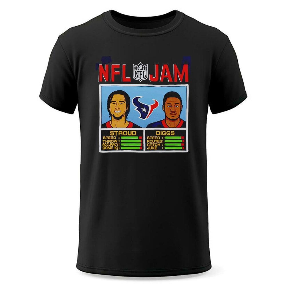 Nfl Jam Texans Stroud And Diggs Shirt Nfl Jam Texans Stroud And Diggs Shirt