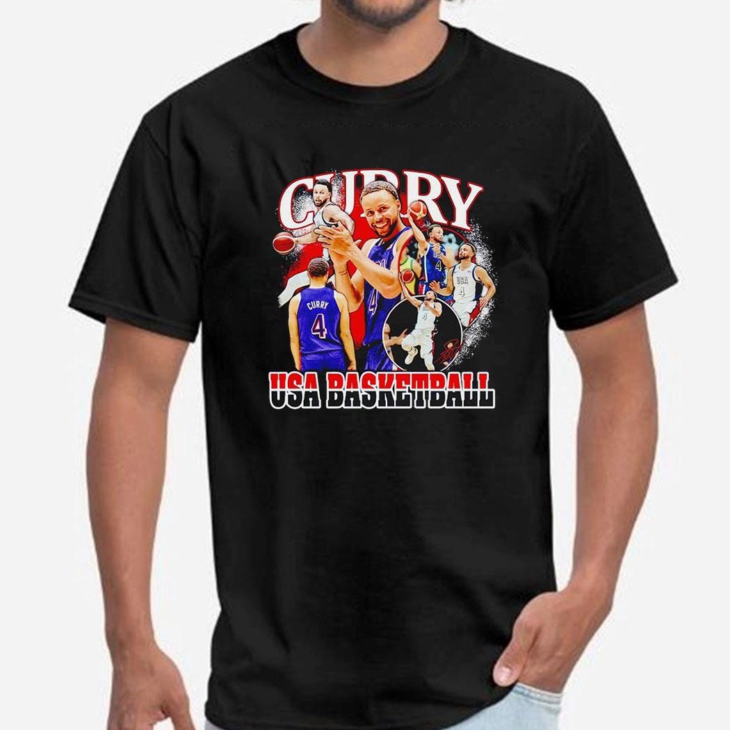 Stephen Curry Usa Basketball 2024 Summer Olympics Team Crossroads Shirt