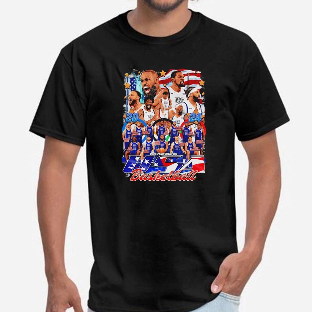 Team Usa Paris Olympic Basketball 2024 Shirt