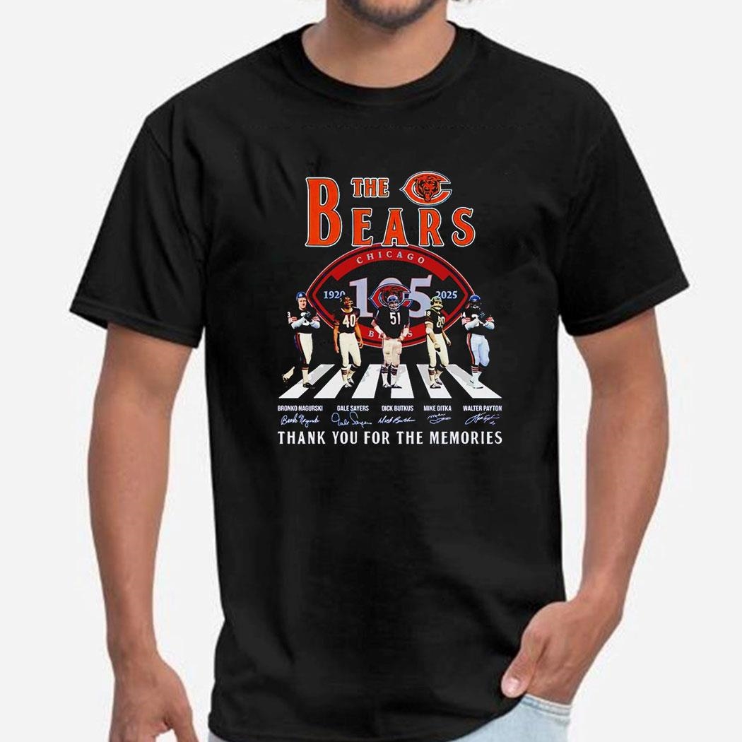 The Chicago Bears Soccer Team Nfl Thank You For The Memories Shirt
