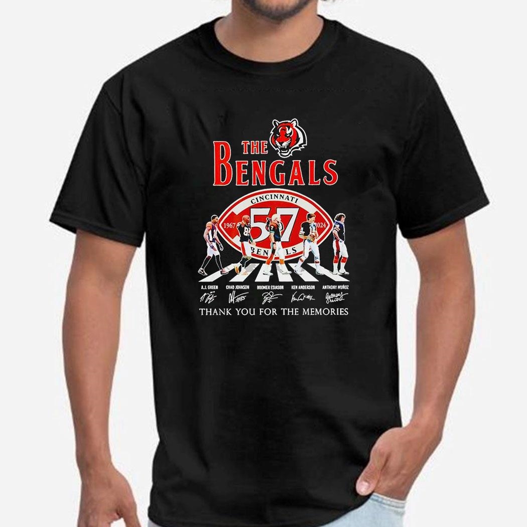 The Cincinnati Bengals Nfl Thank You For The Memories Shirt