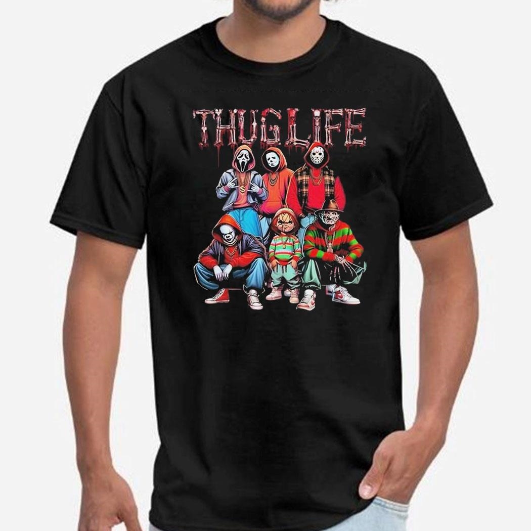 Thuglife Scream Halloween Chucky Friday 13th The Nightmare On Elm Street Shirt