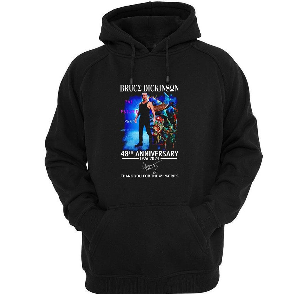 Bruce Dickinson 48th Anniversary 1976 2024 Thank You For The Memories Shirt Bruce Dickinson 48th Anniversary 1976 2024 Thank You For The Memories Shirt