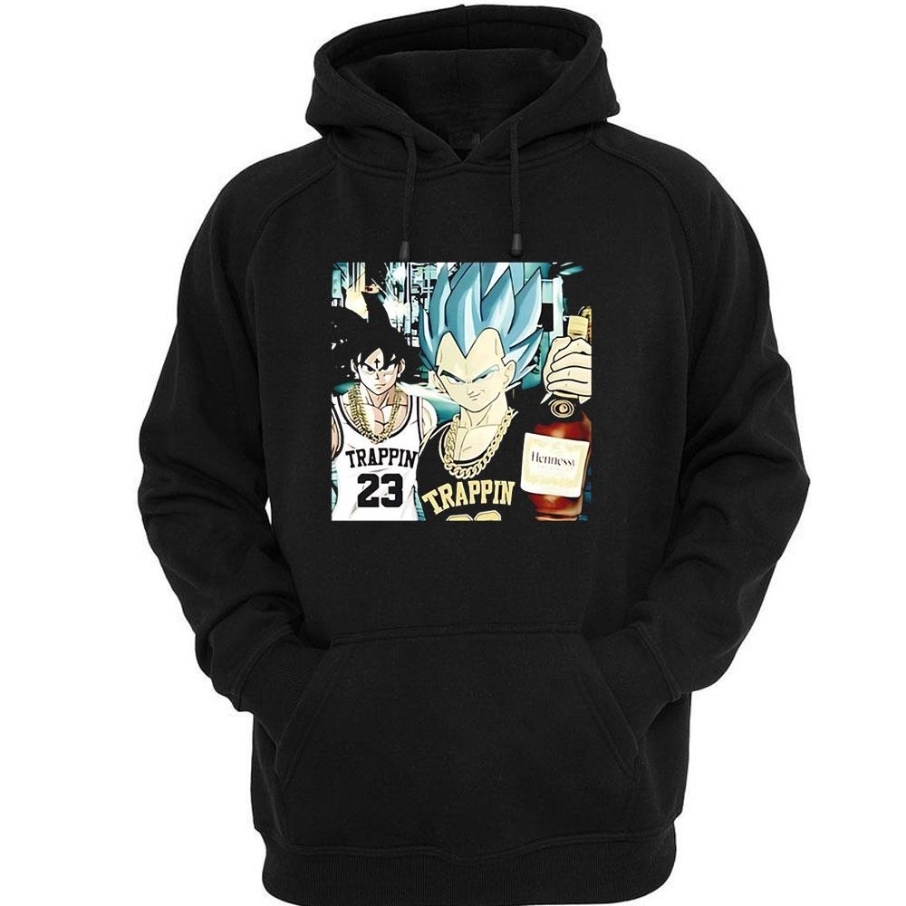 Goku And Vegeta Trappin Hennessy Tee Shirt Goku And Vegeta Trappin Hennessy Tee Shirt