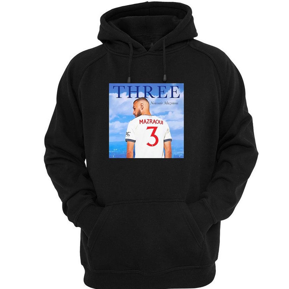 Noussair Mazraoui Manchester United Poster Shirt Noussair Mazraoui Manchester United Poster Shirt