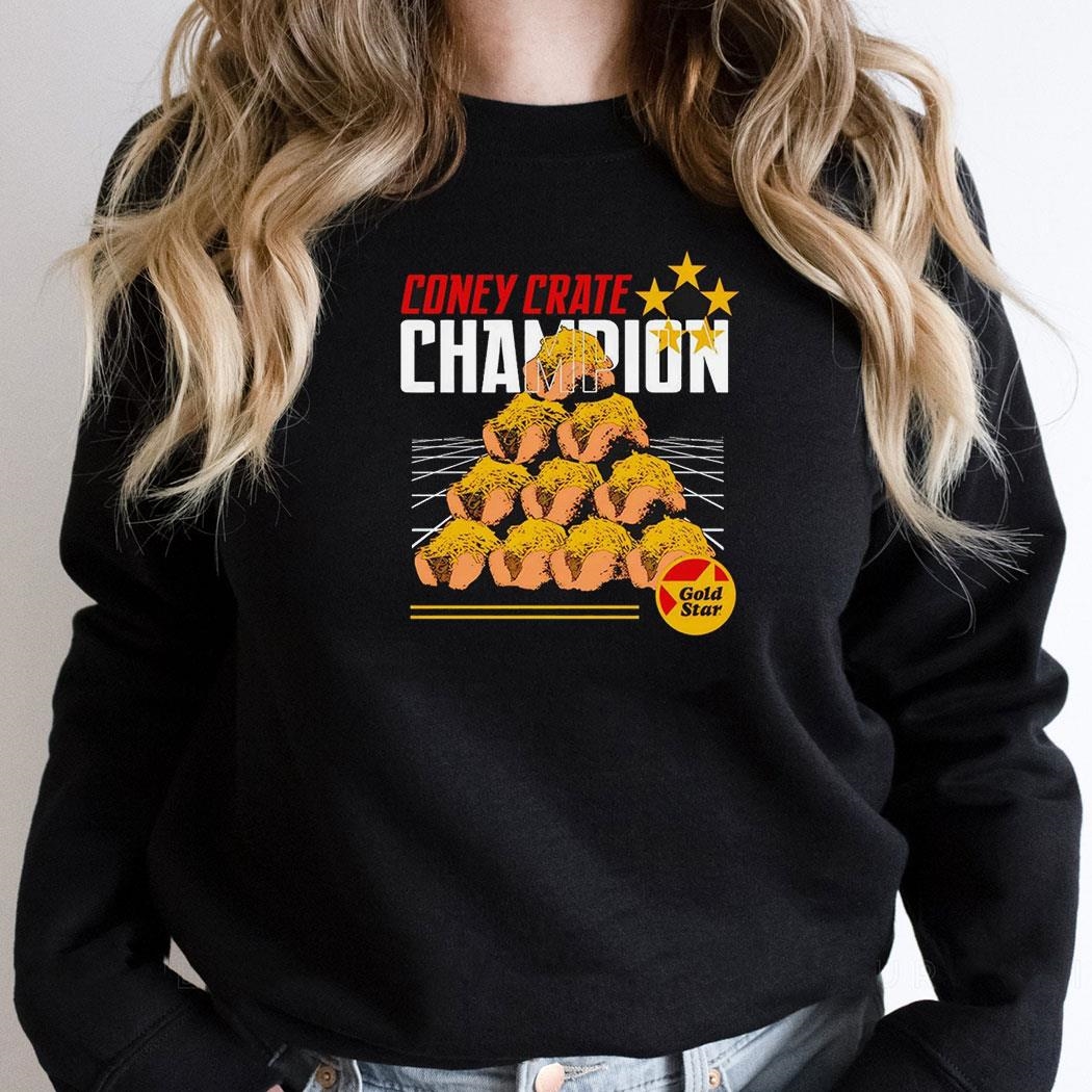 Coney Crate Champion Gold Star Shirt
