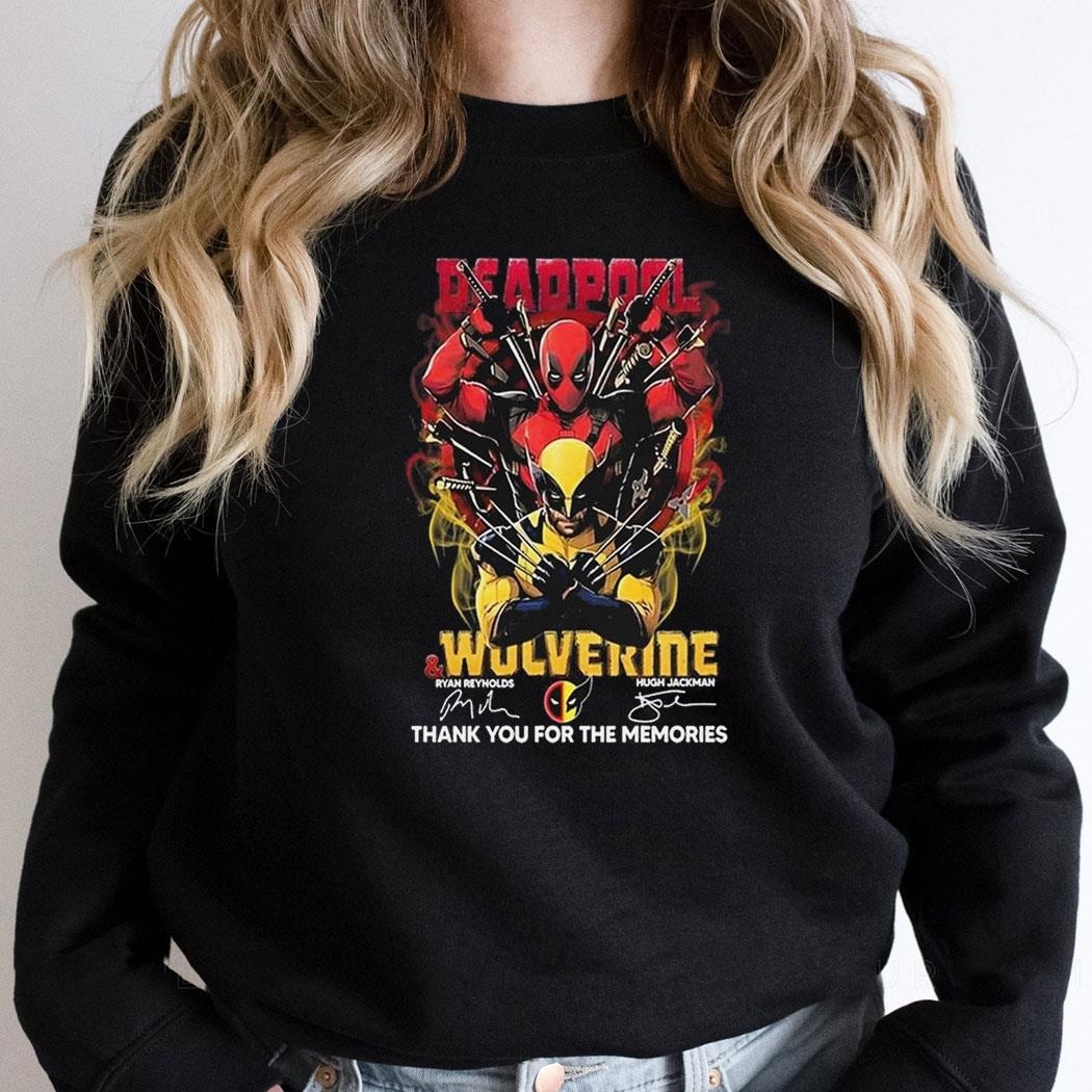 Deadpool And Wolverines Celebrating 10 Years Of Memories 2024 Signatures Shirt